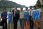 fabrizio ravasi, renato alberti, enzo molteni con il 4x p.l..JPG